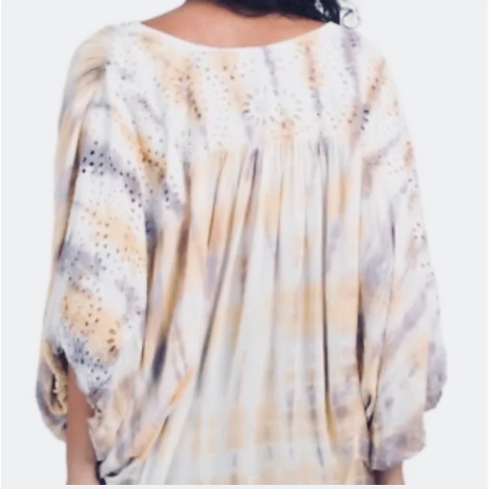 Young Fabulous & Broke | Tie-Dye Dolman Balloon sleeve blouse